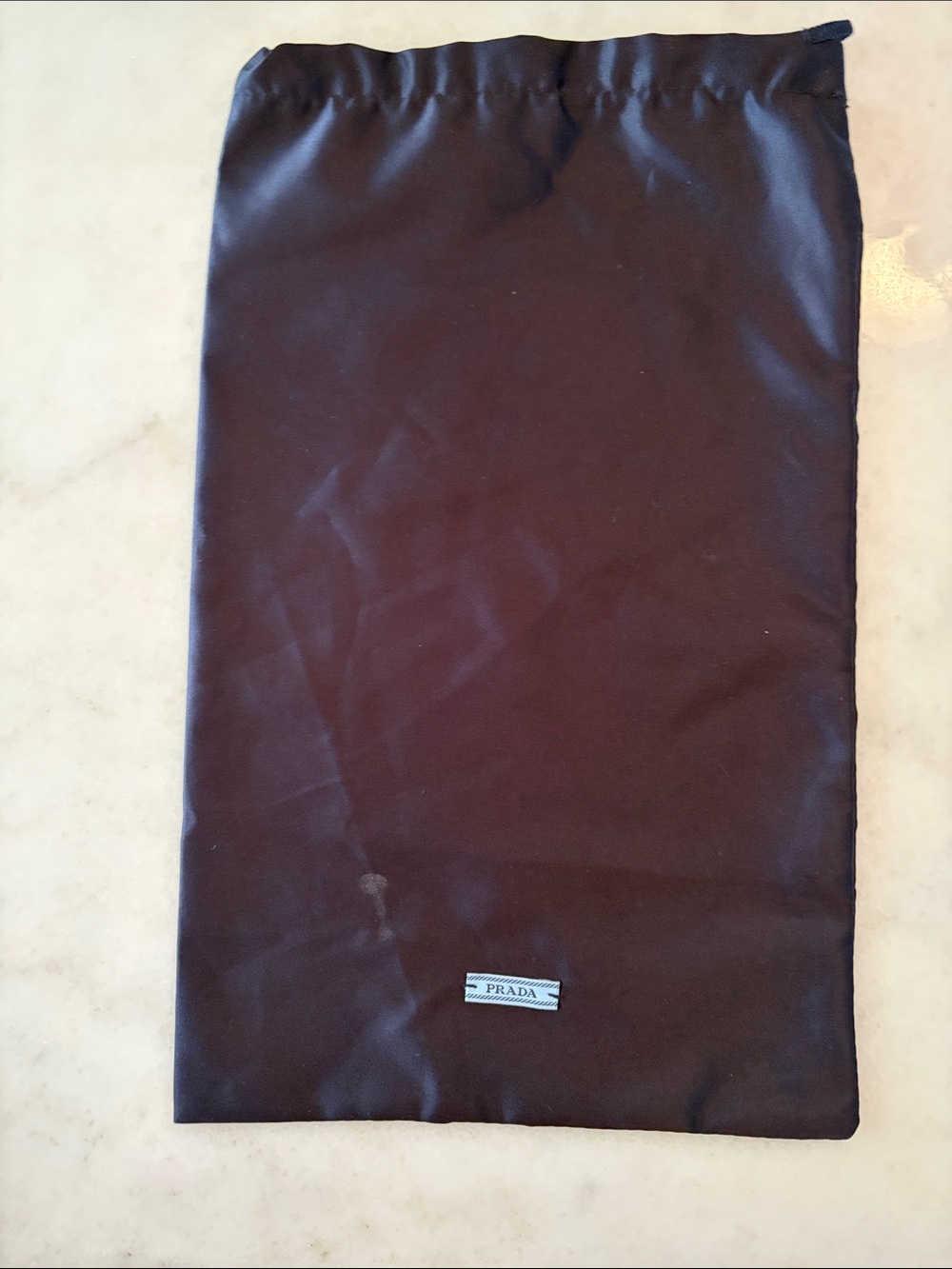 Prada Black Drawstring Dust Pouch